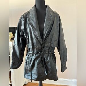Black Leather Women's Jacket